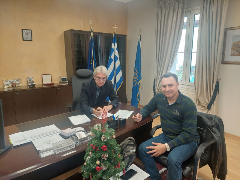 Υπογραφή σύμβασης για το έργο “Κατασκευή πράσινου σημείου”